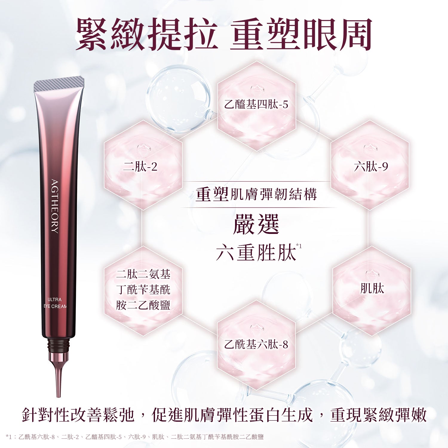 AGTHEORY ULTRA EYE CREAM 15g+Beauty Eyes EssenceSheet Premium Plus 60sheets