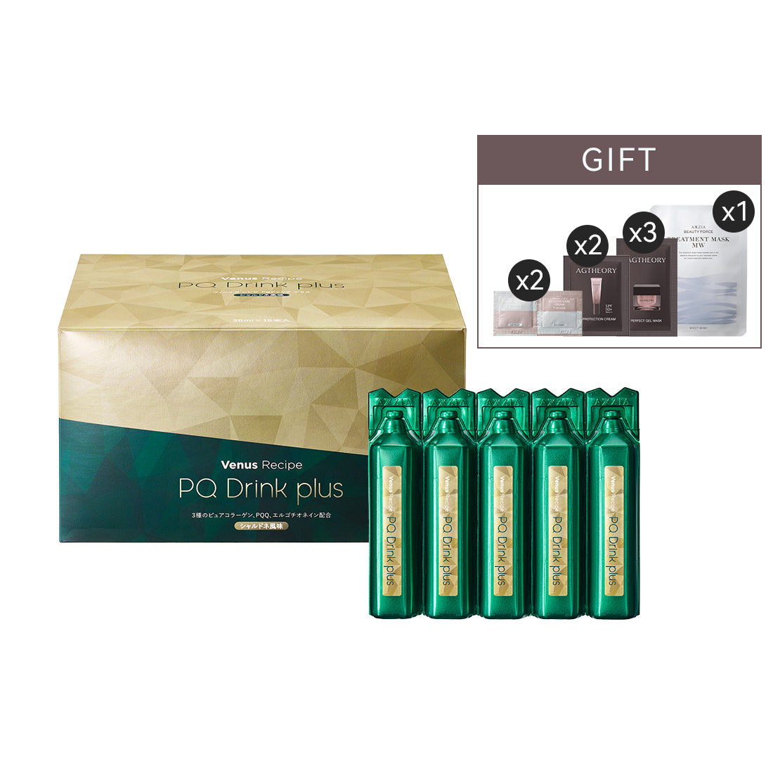 【滿減】Venus recipe PQ 煥活逆齡塑顔飲（30ml x 15支）